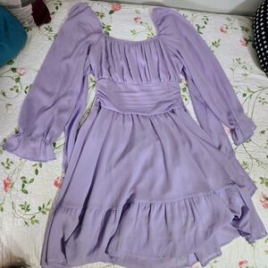 Lavender Long Sleeve Dress